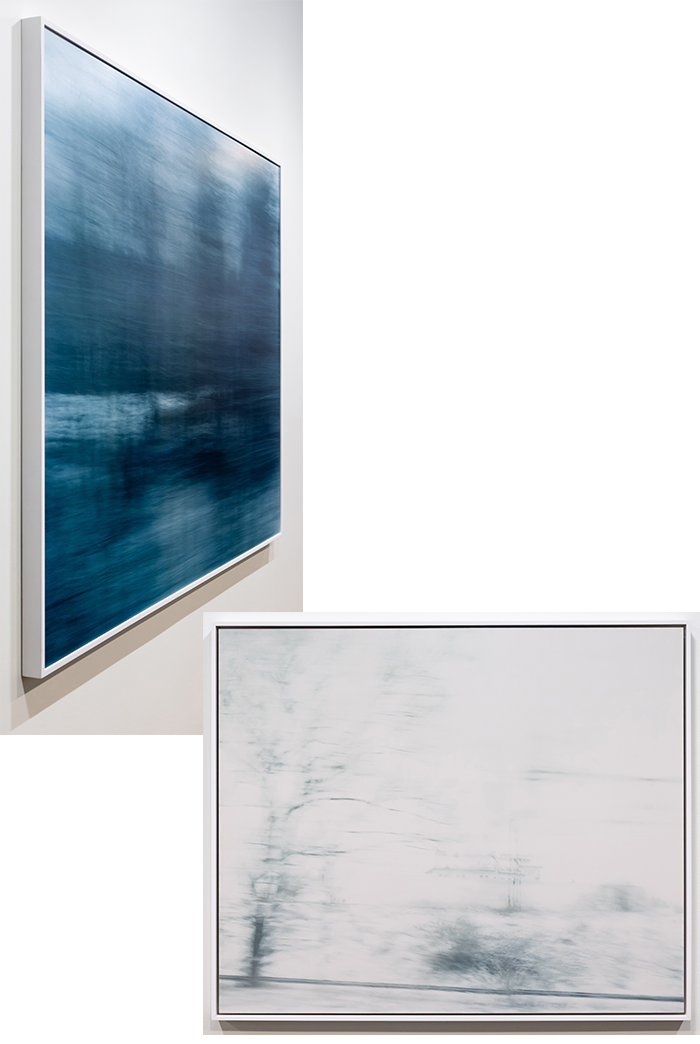 White Noise #1, 2001 (bottom) White Noise #2, 2001 (top)